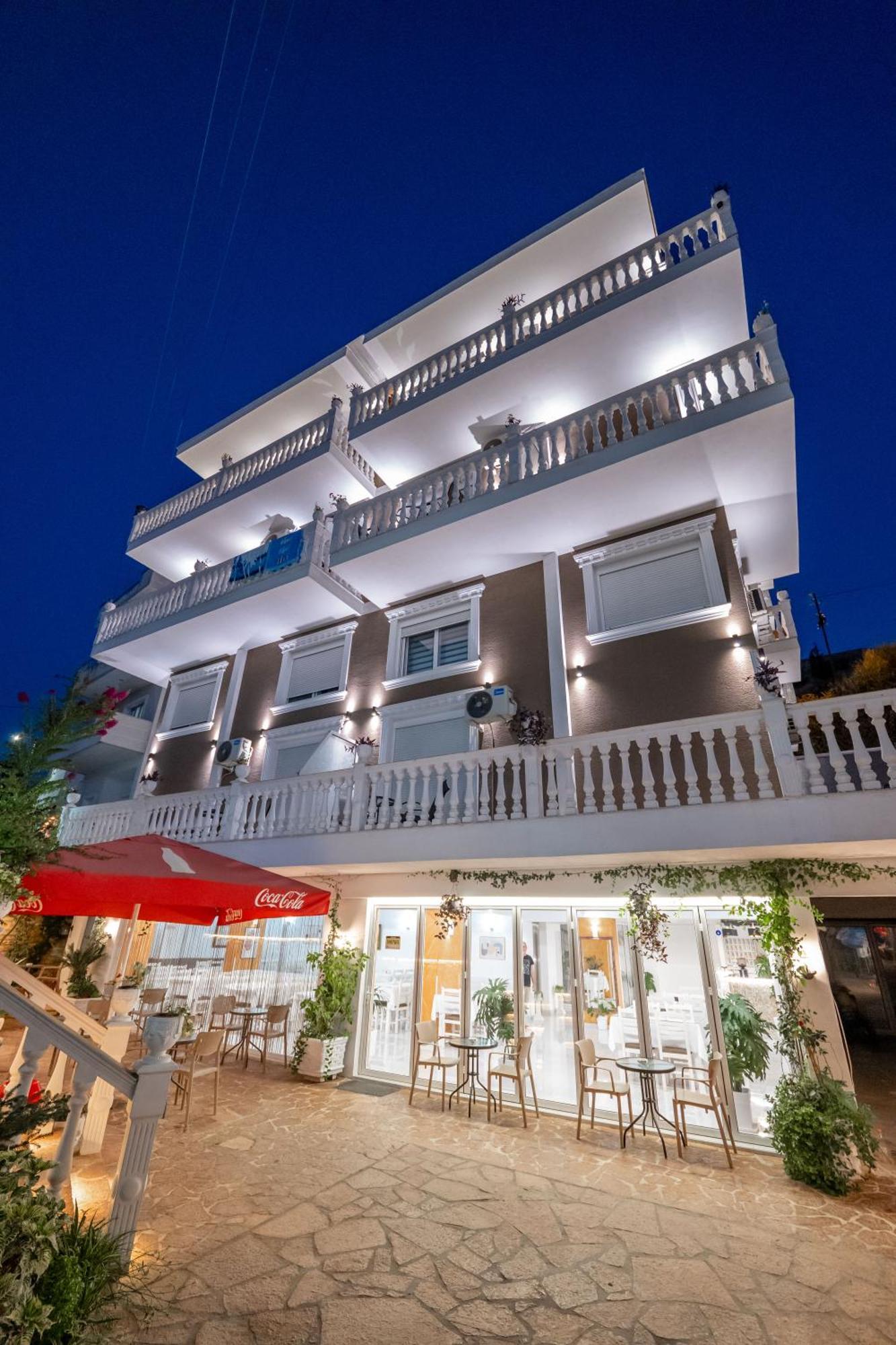 Hotel Elite Sarande Bagian luar foto