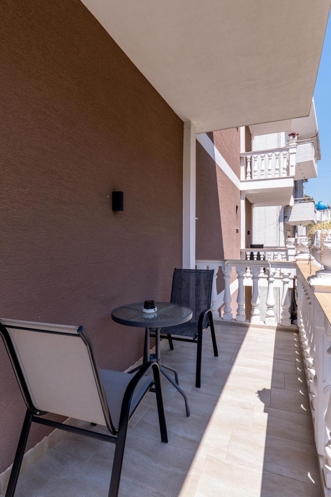 Hotel Elite Sarande Bagian luar foto