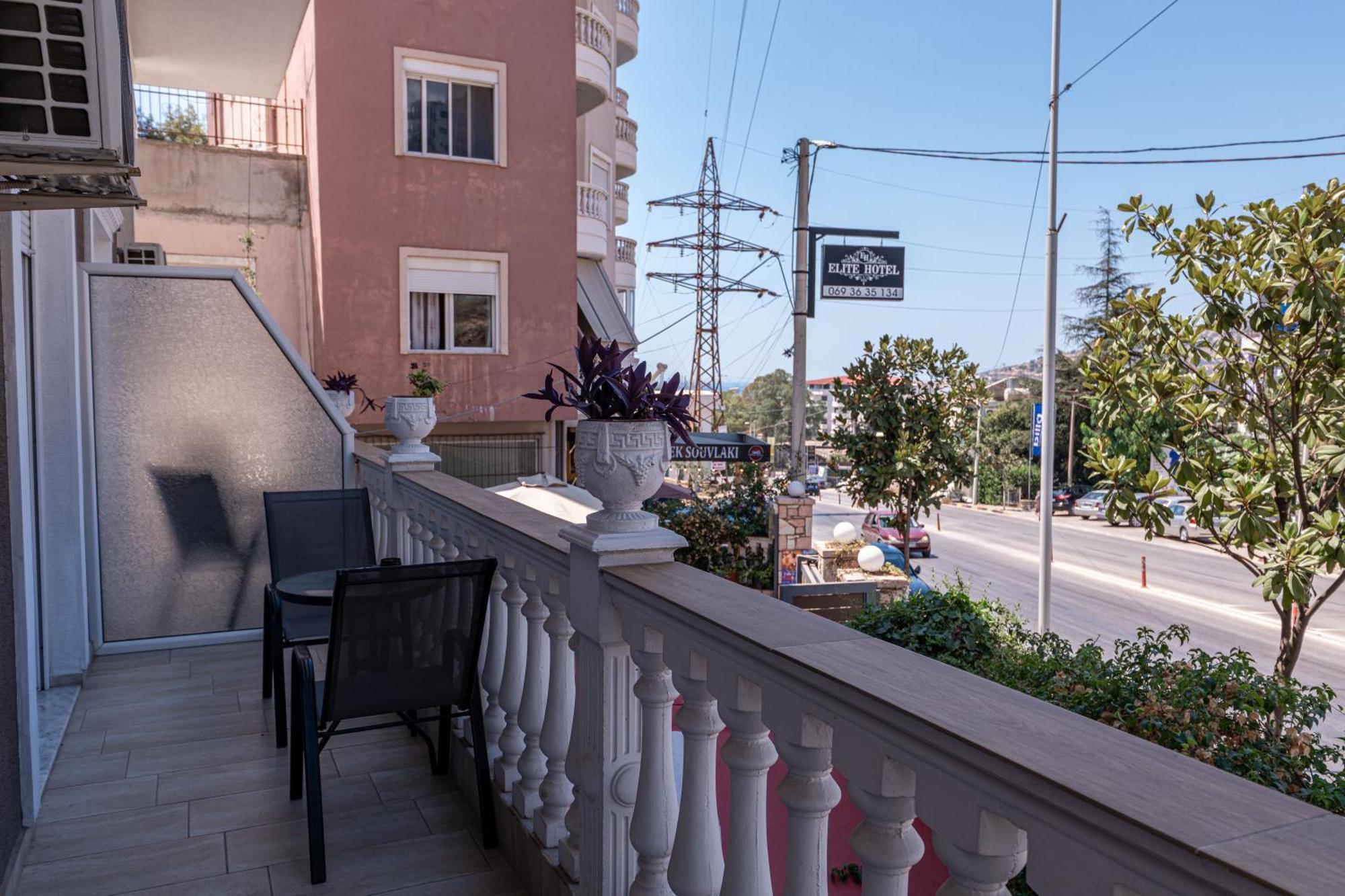 Hotel Elite Sarande Bagian luar foto