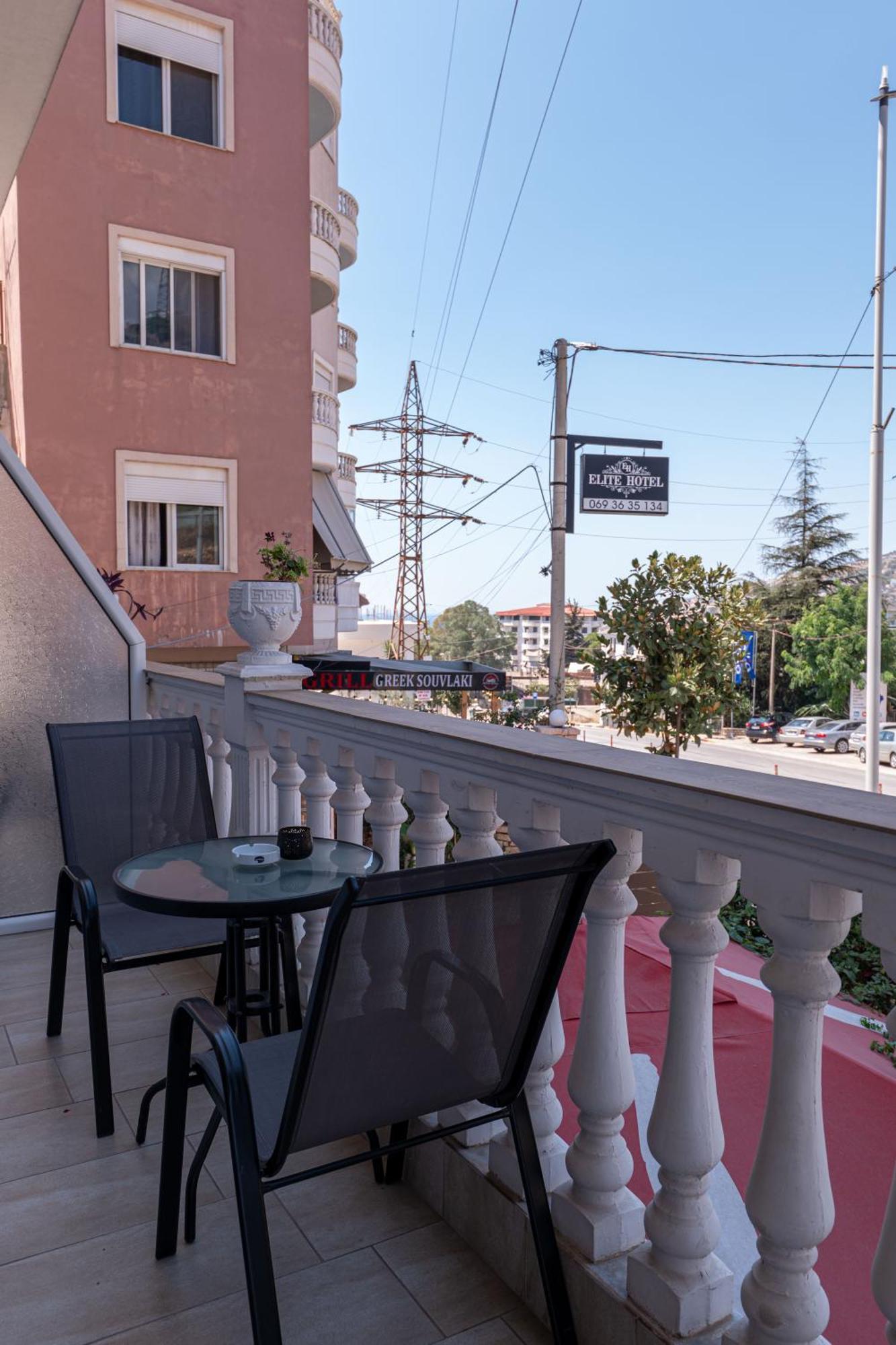 Hotel Elite Sarande Bagian luar foto