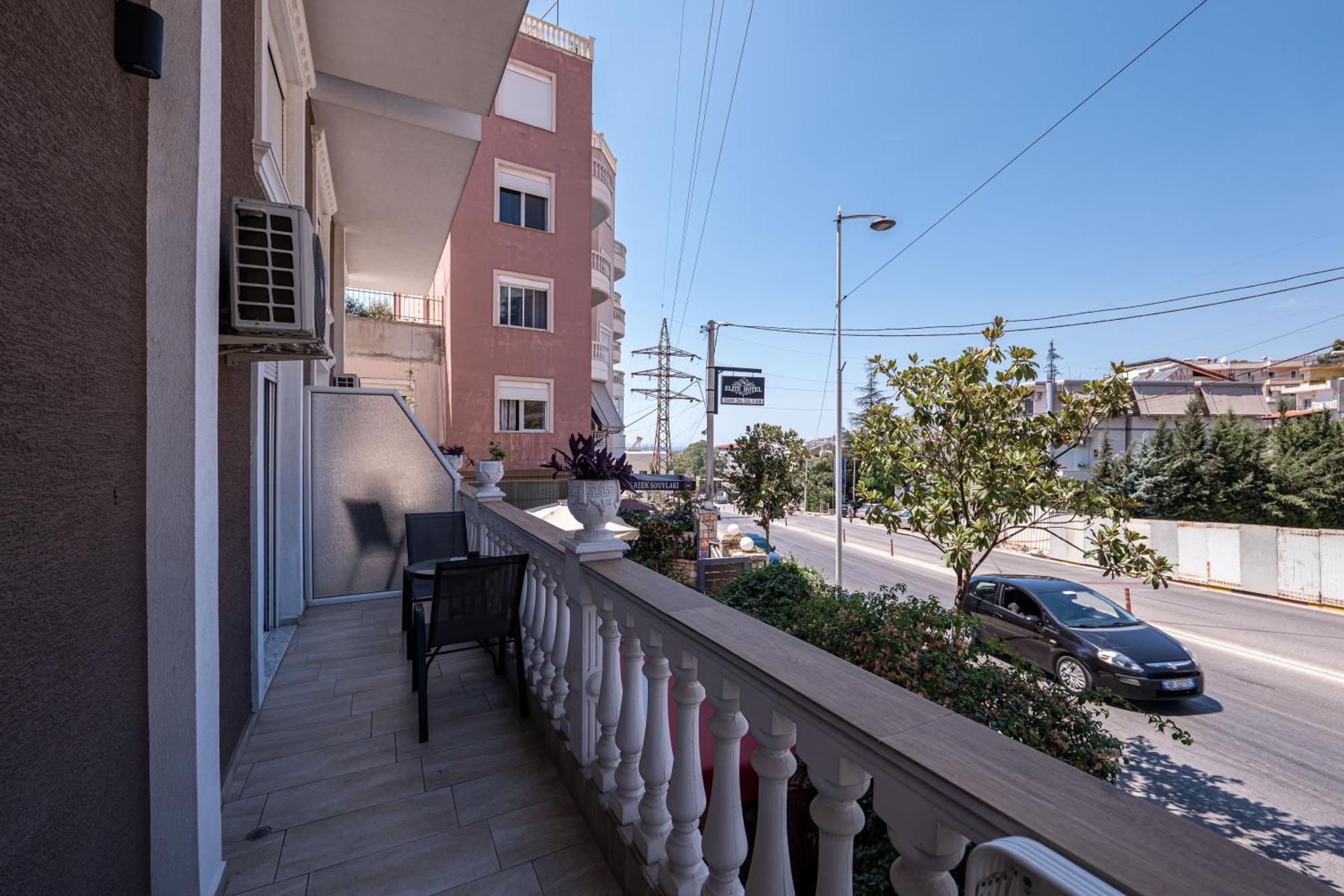 Hotel Elite Sarande Bagian luar foto